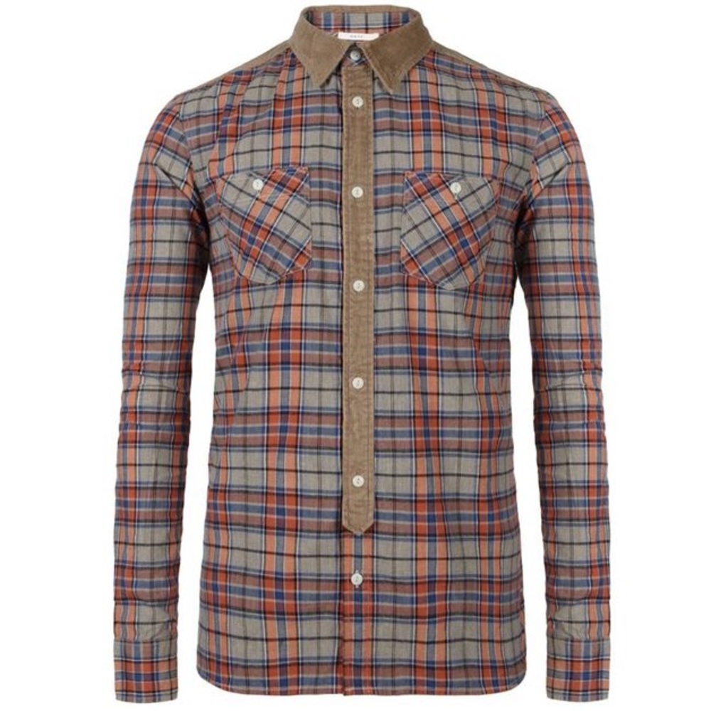 All Saints Hilliard Button Down Shirt Size Medium